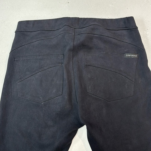 Anthropologie Sanctuary, Runway Leggings Poly/Spandex BLK Suede - Picture 2 of 12